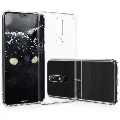 Husa Nokia 5.1 Plus, Silicon, Transparent, 46195.03