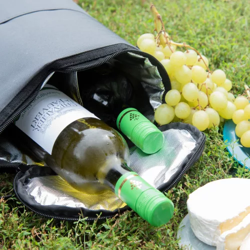 Geanta termica de vin cu curea reglabila, 32 x 29 cm, 46163.22