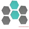 Set 6 Panouri pluta hexagonal Navaris, 15 x 17 cm, 10 pini, 46230.01