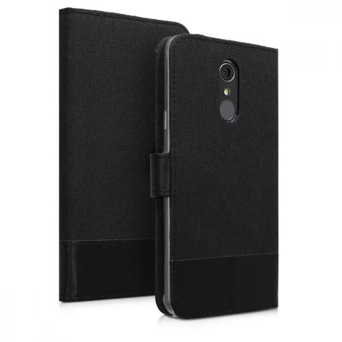 Husa LG Q Stylus, Textil, Negru, 46240.73