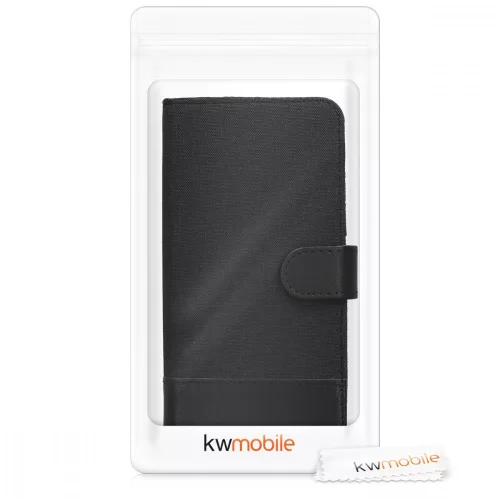 Husa LG Q Stylus, Textil, Negru, 46240.73