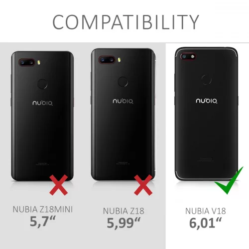 Husa ZTE Nubia V18, Silicon, Negru, 46280.47