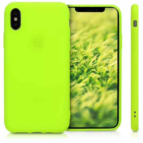 Husa Apple iPhone X / iPhone XS, Silicon, Galben, 46270.75