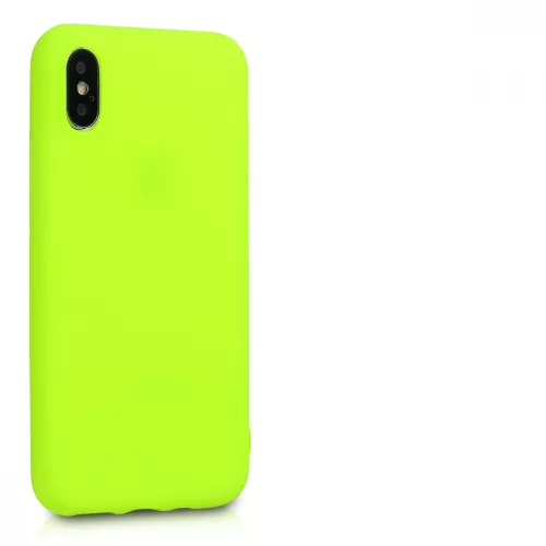 Husa Apple iPhone X / iPhone XS, Silicon, Galben, 46270.75