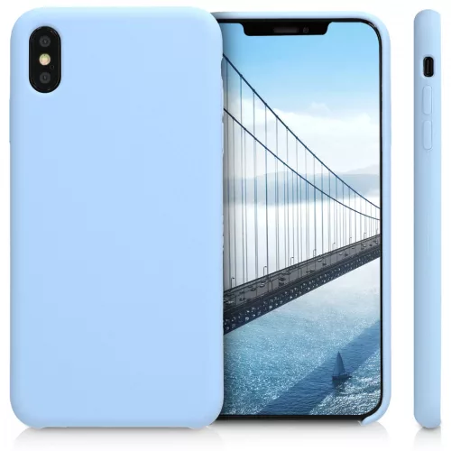 Husa Apple iPhone XS Max, Silicon, Albastru, 45909.58
