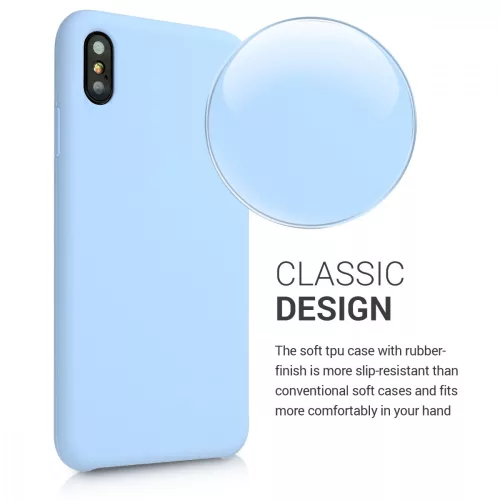 Husa Apple iPhone XS Max, Silicon, Albastru, 45909.58