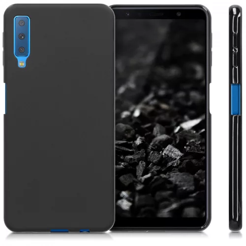 Husa Samsung Galaxy A7 (2018), Silicon, Negru, 46422.47