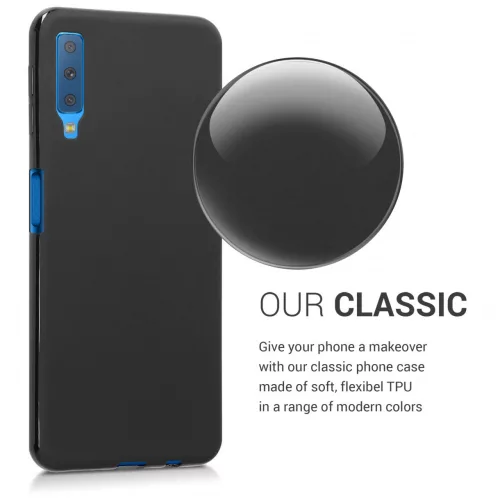 Husa Samsung Galaxy A7 (2018), Silicon, Negru, 46422.47