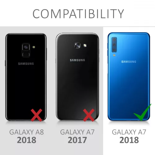 Husa Samsung Galaxy A7 (2018), Silicon, Negru, 46422.47