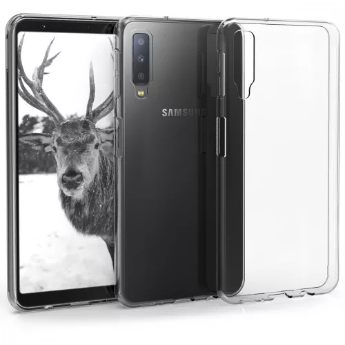 Husa Samsung Galaxy A7 (2018), Silicon, Transparent, 46419.03