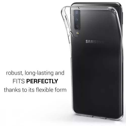 Husa Samsung Galaxy A7 (2018), Silicon, Transparent, 46419.03