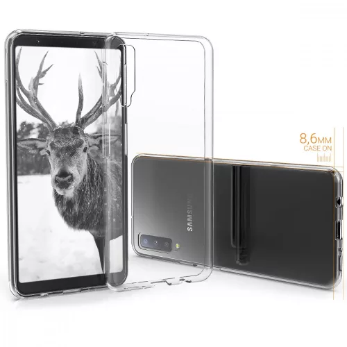 Husa Samsung Galaxy A7 (2018), Silicon, Transparent, 46419.03