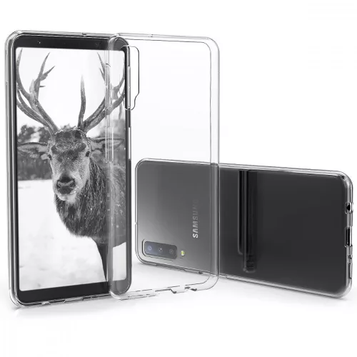 Husa Samsung Galaxy A7 (2018), Silicon, Transparent, 46419.03