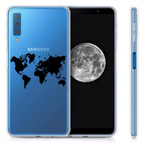 Husa Samsung Galaxy A7 (2018), Silicon, Negru, 46430.02