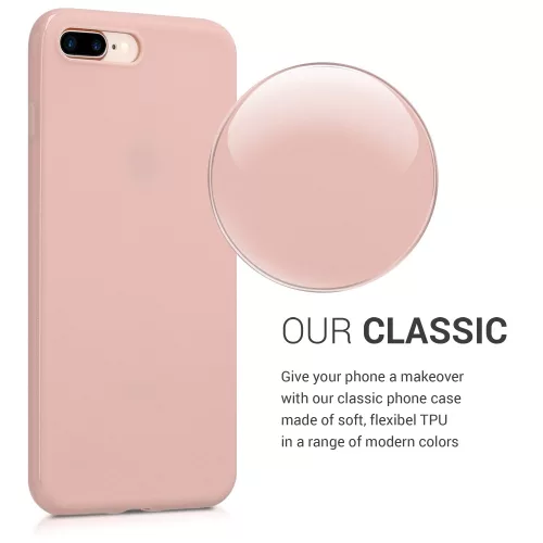 Husa Apple iPhone 8 Plus / iPhone 7 Plus, Silicon, Rose Gold, 39499.89