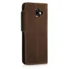 Husa Samsung Galaxy J6 Plus, Piele naturala, Maro, 46604.05