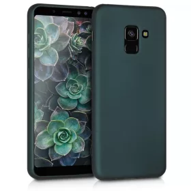 Husa Samsung Galaxy A8 (2018), Silicon, Verde, 45634.14