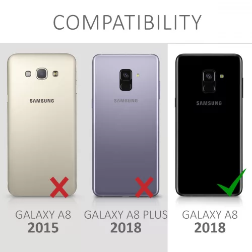 Husa Samsung Galaxy A8 (2018), Silicon, Verde, 45634.14
