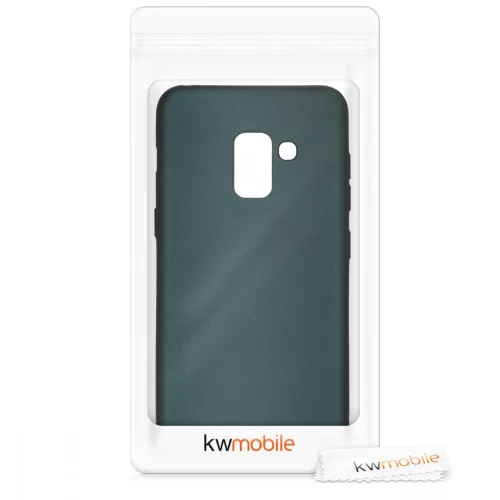 Husa Samsung Galaxy A8 (2018), Silicon, Verde, 45634.14
