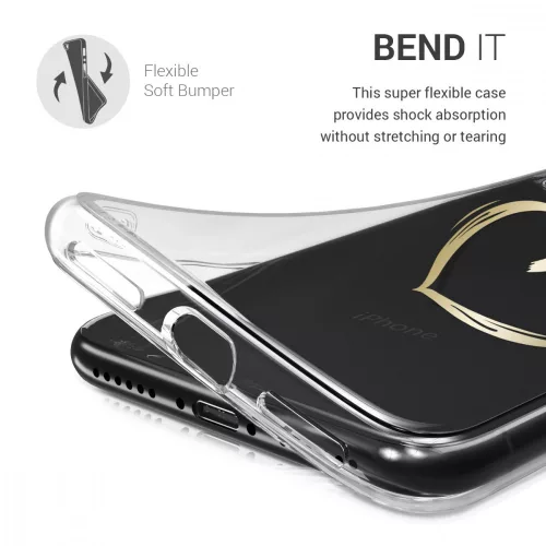 Husa Apple iPhone X / iPhone XS, Silicon, Gold, 42505.17