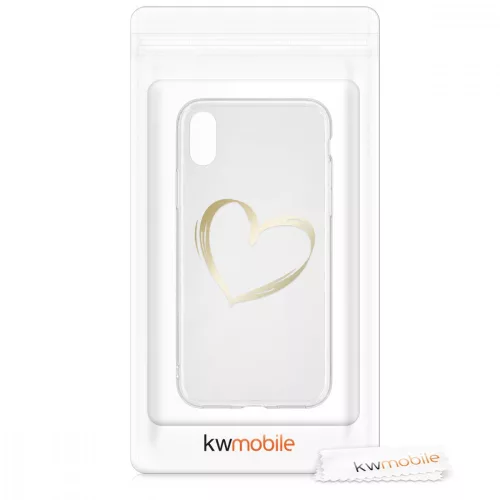 Husa Apple iPhone X / iPhone XS, Silicon, Gold, 42505.17