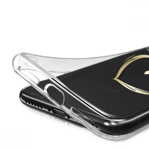 Husa Apple iPhone X / iPhone XS, Silicon, Gold, 42505.17