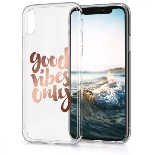Husa Apple iPhone X / iPhone XS, Silicon, Roz, 42505.18