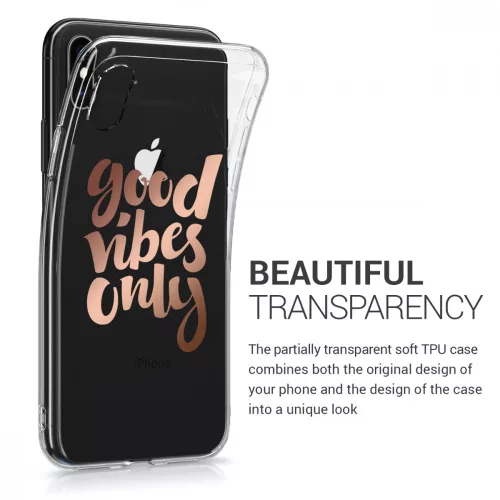 Husa Apple iPhone X / iPhone XS, Silicon, Roz, 42505.18