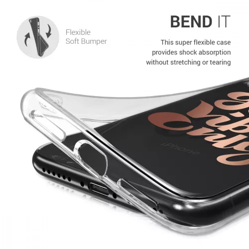 Husa Apple iPhone X / iPhone XS, Silicon, Roz, 42505.18