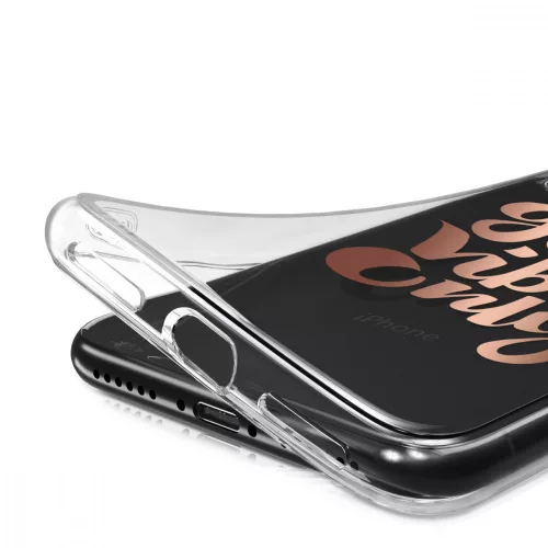 Husa Apple iPhone X / iPhone XS, Silicon, Roz, 42505.18