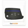 Husa Cheie Auto pentru VW - 3 Butoane, Silicon, Negru, 46967.04
