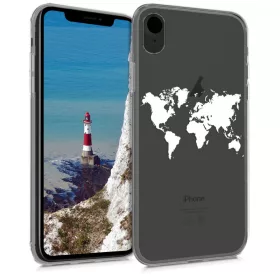Husa Apple iPhone XR, Silicon, Alb/Transparent 45915.07