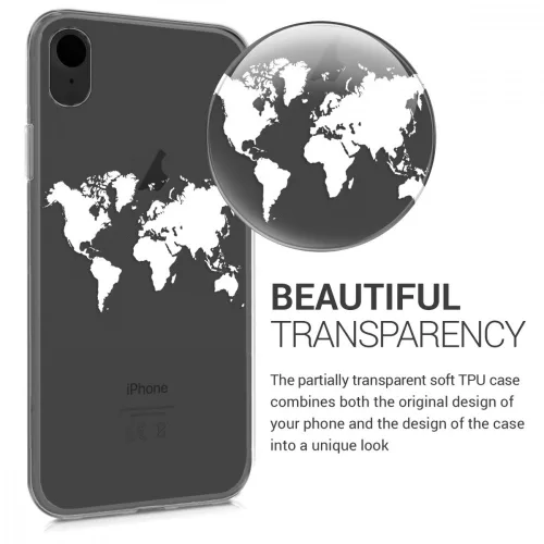 Husa Apple iPhone XR, Silicon, Alb/Transparent 45915.07