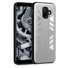 Husa Samsung Galaxy A6 (2018), Aluminiu, Argintiu, 47129.35
