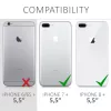 Husa Apple iPhone 8 Plus / iPhone 7 Plus, Silicon, Alb, 45352.02