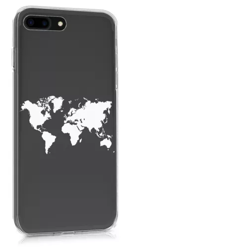 Husa Apple iPhone 8 Plus / iPhone 7 Plus, Silicon, Alb, 45352.02