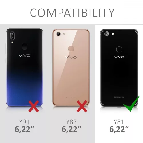 Husa Vivo Y81, Silicon, Gold, 47262.01