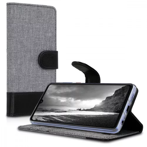 Husa Huawei P30, Textil, Gri, 47417.01