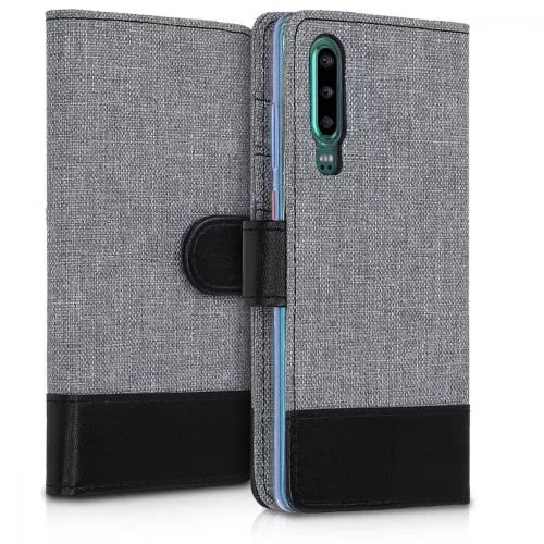 Husa Huawei P30, Textil, Gri, 47417.01