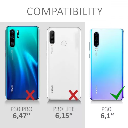 Husa Huawei P30, Textil, Gri, 47417.01
