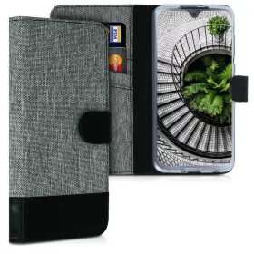 Husa Motorola Moto G7 / Moto G7 Plus, Textil, Gri, 47487.01