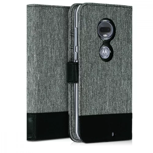 Husa Motorola Moto G7 / Moto G7 Plus, Textil, Gri, 47487.01