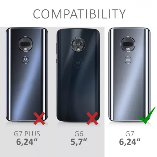 Husa Motorola Moto G7 / Moto G7 Plus, Textil, Gri, 47487.01