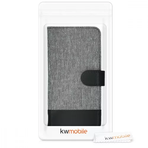Husa Motorola Moto G7 / Moto G7 Plus, Textil, Gri, 47487.01