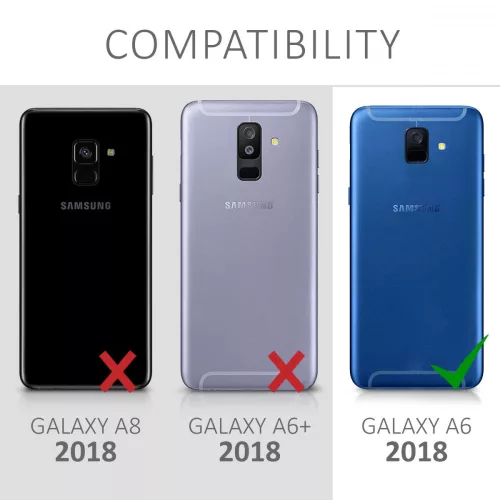 Husa Samsung Galaxy A6 (2018), Policarbonat, Negru, 46337.68