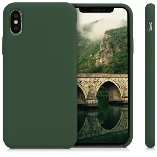 Husa Apple iPhone X / iPhone XS, Silicon, Verde, 42495.80