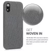 Husa Apple iPhone XR, Textil, Gri, 46974.02