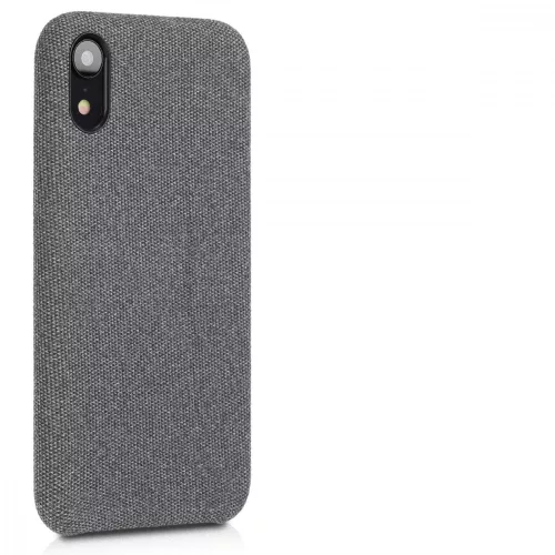 Husa Apple iPhone XR, Textil, Gri, 46974.02