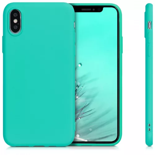 Husa Apple iPhone X / iPhone XS, Silicon, Verde, 46270.126