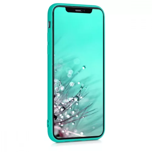 Husa Apple iPhone X / iPhone XS, Silicon, Verde, 46270.126